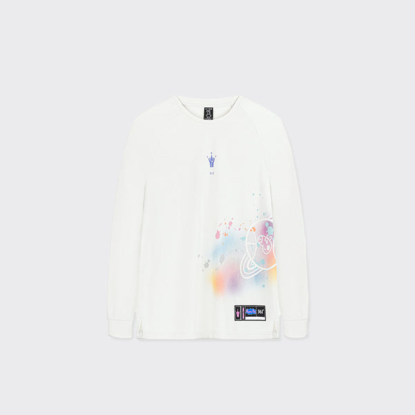 Nikola Joki? x  Peppa Pig Space -Long Sleeve Shirts：White